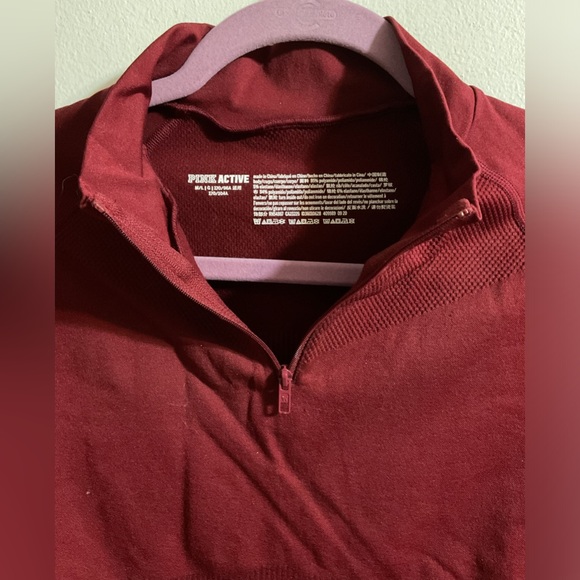 Pink Victoria Secret Work Out Shirt Size M/L - Picture 3 of 4